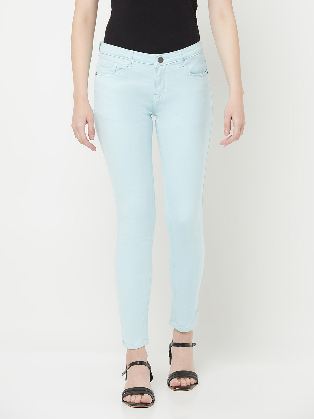 Mint Green Jeans - Women Jeans