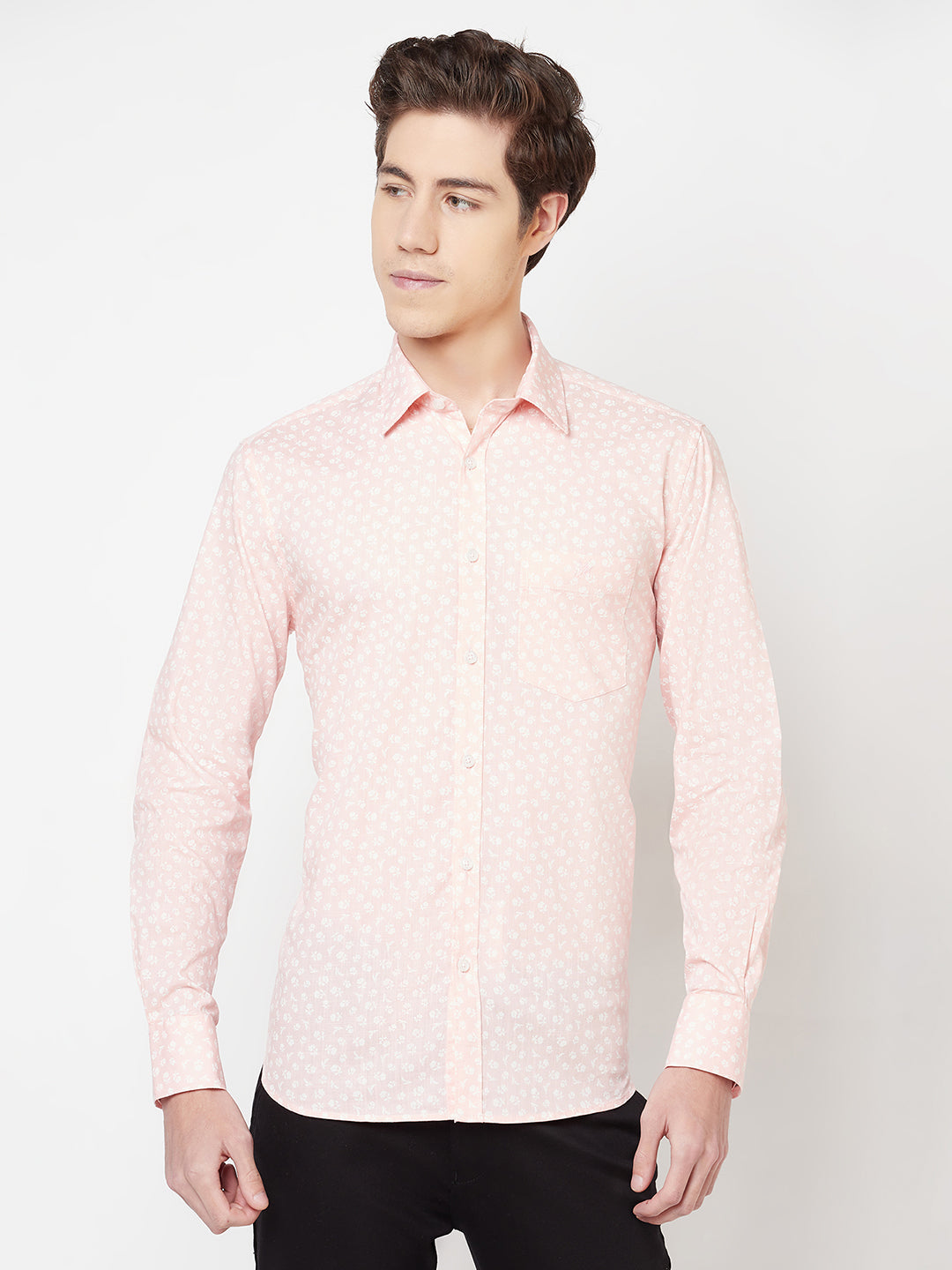 Pink Floral Shirt - Men Shirts