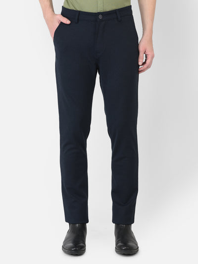 Navy Blue Trousers - Men Trousers