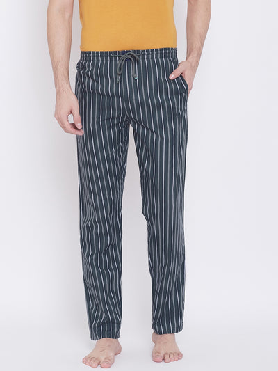 Striped Straight Lounge Pants - Men Lounge Pants