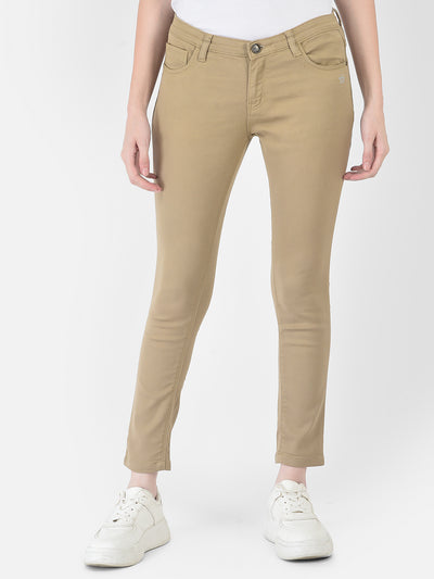 Skinny Khaki Jeans - Women Jeans