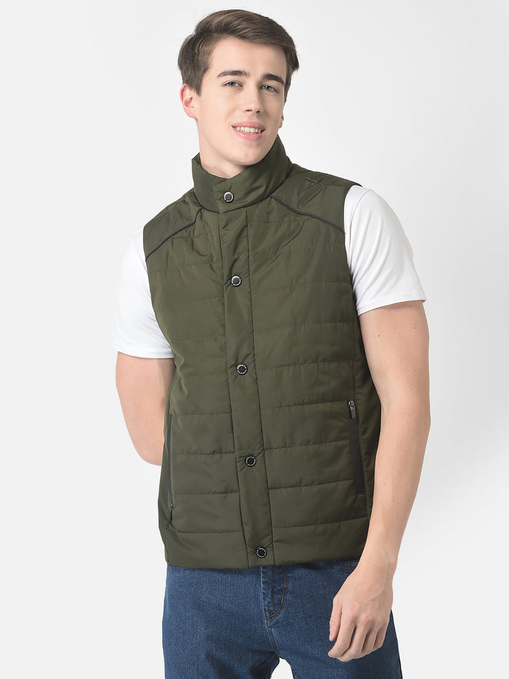  Olive Padded Gilet
