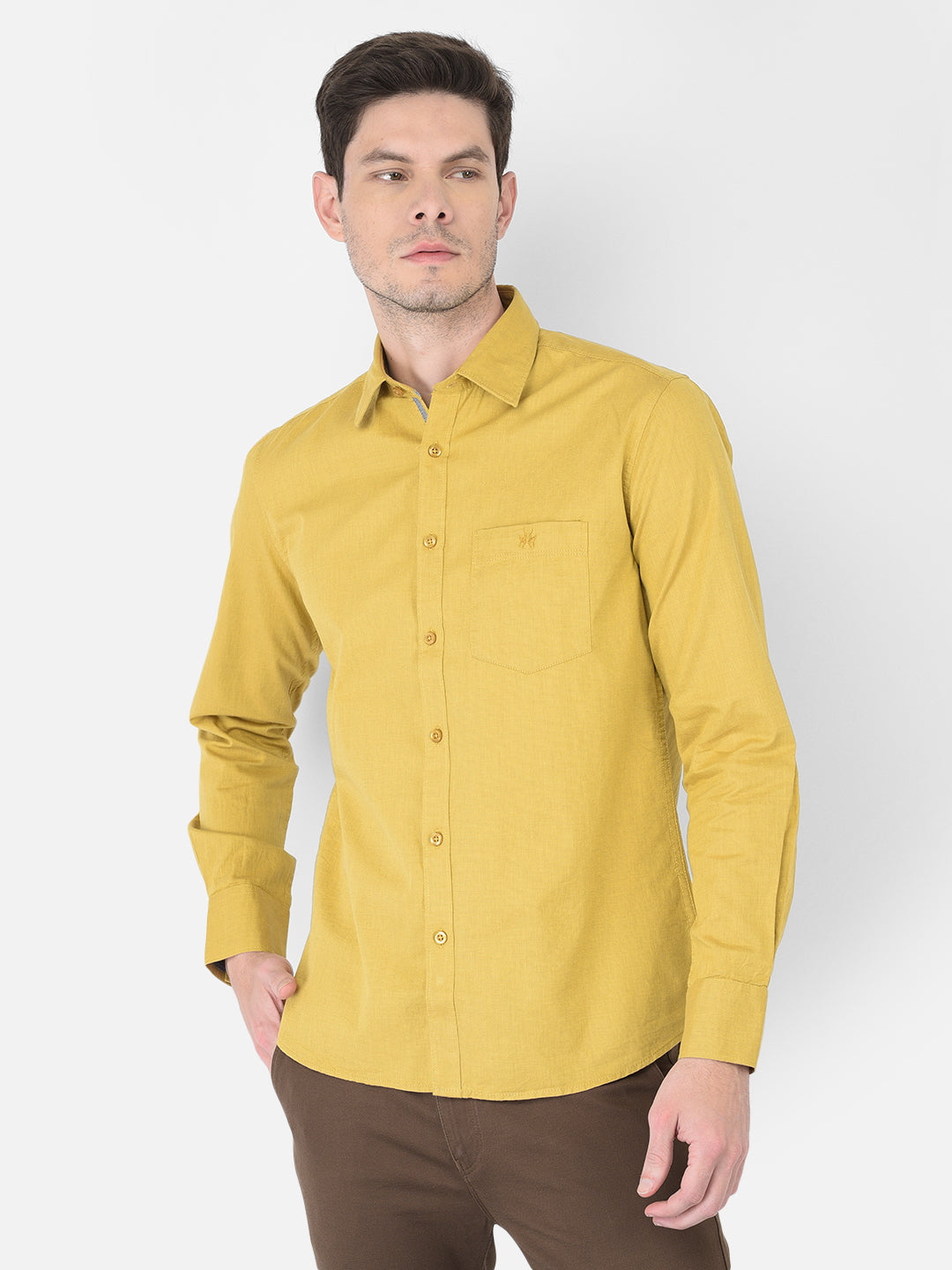 Mustard Shirt - Men Shirts