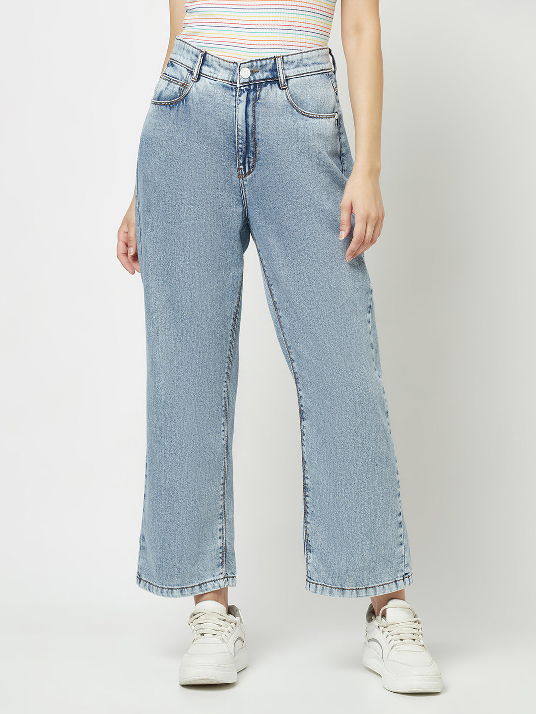  Blue Straight-Fit Denims