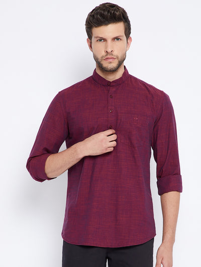 Maroon Kurta - Men Kurtas