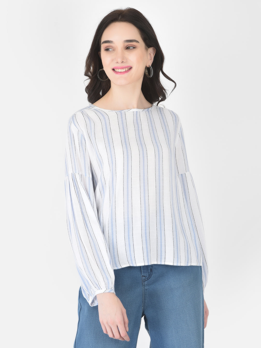 Blue Striped top - Women Tops