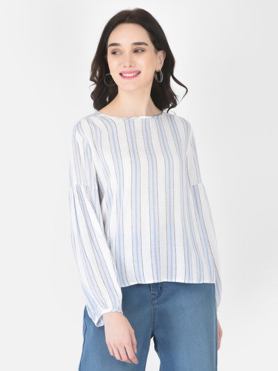 Blue Striped top - Women Tops