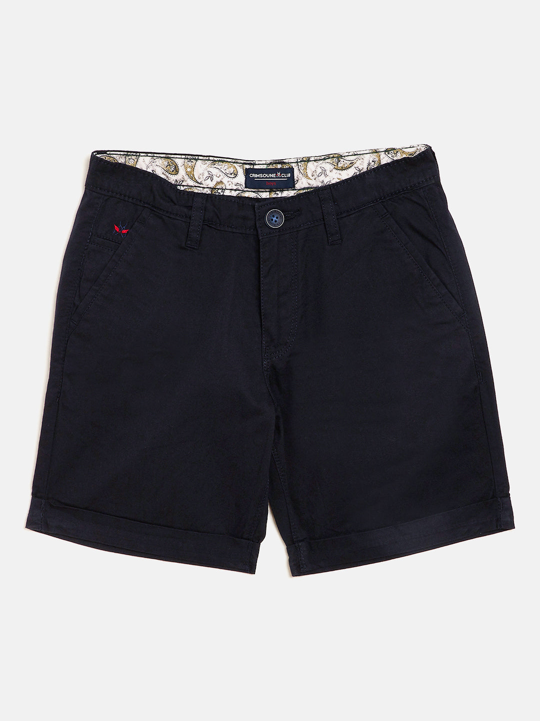 Navy Blue Slim Fit Shorts - Boys Shorts