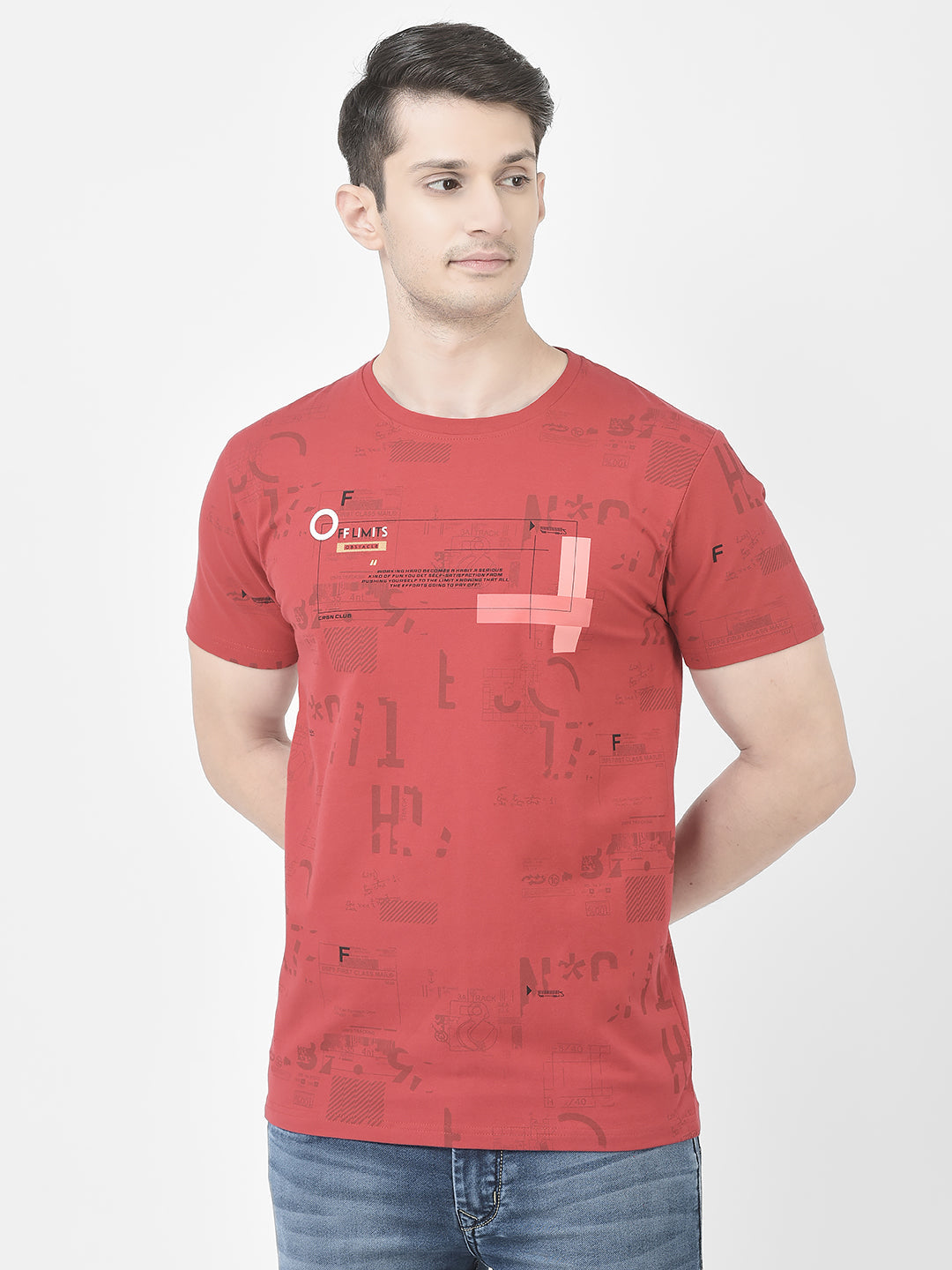  Red Graphic T-Shirt