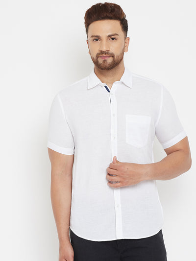 White Casual Shirt - Men Shirts