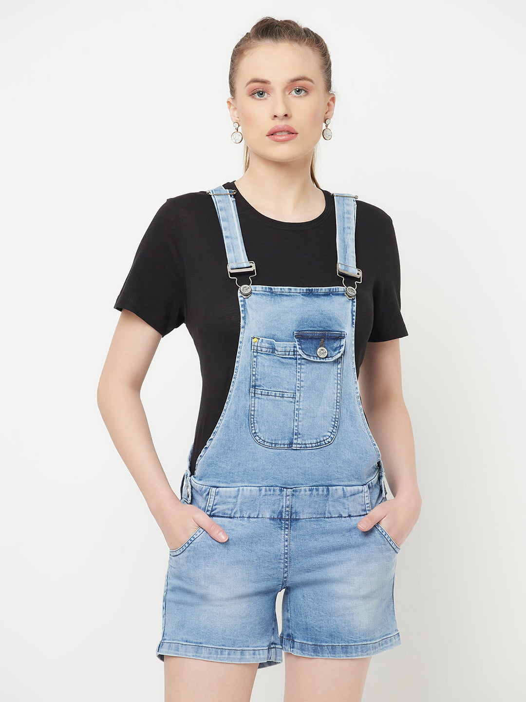 Blue Denim Dungarees - Women Dungarees