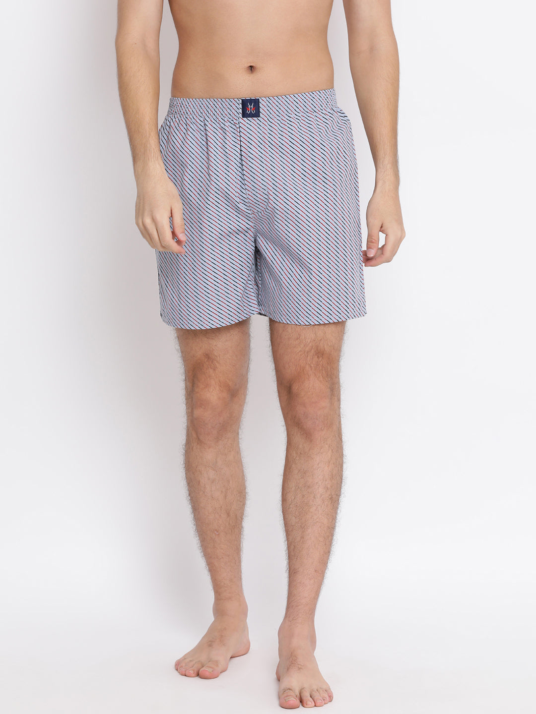 Grey Printed Boxer - Men Boxers