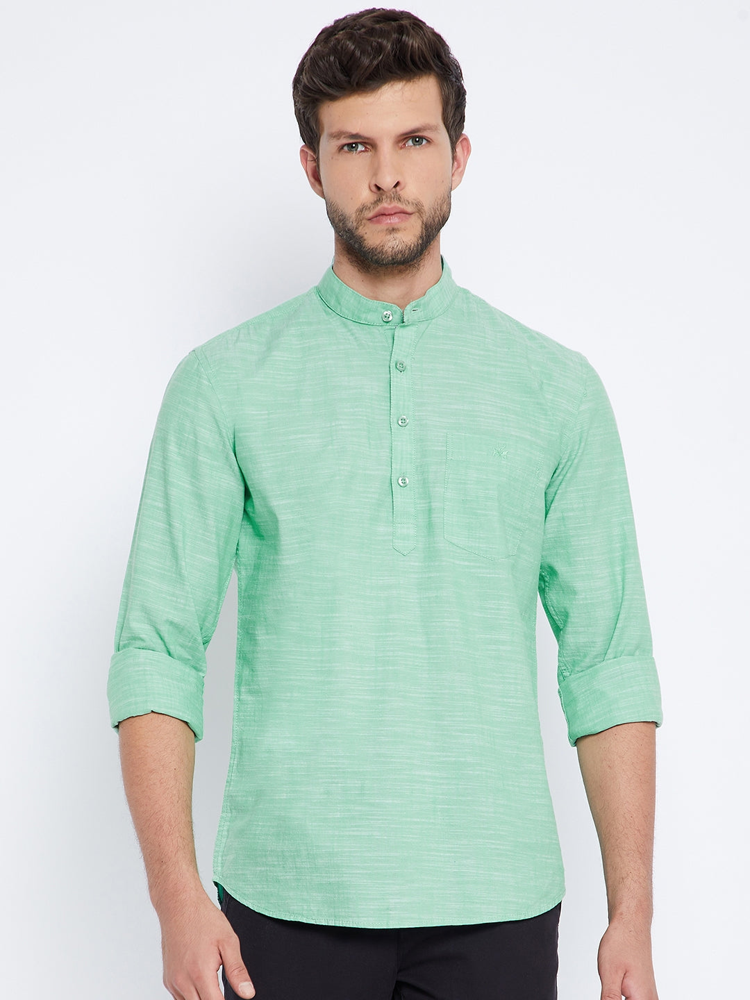 Mint Green Kurta - Men Kurtas