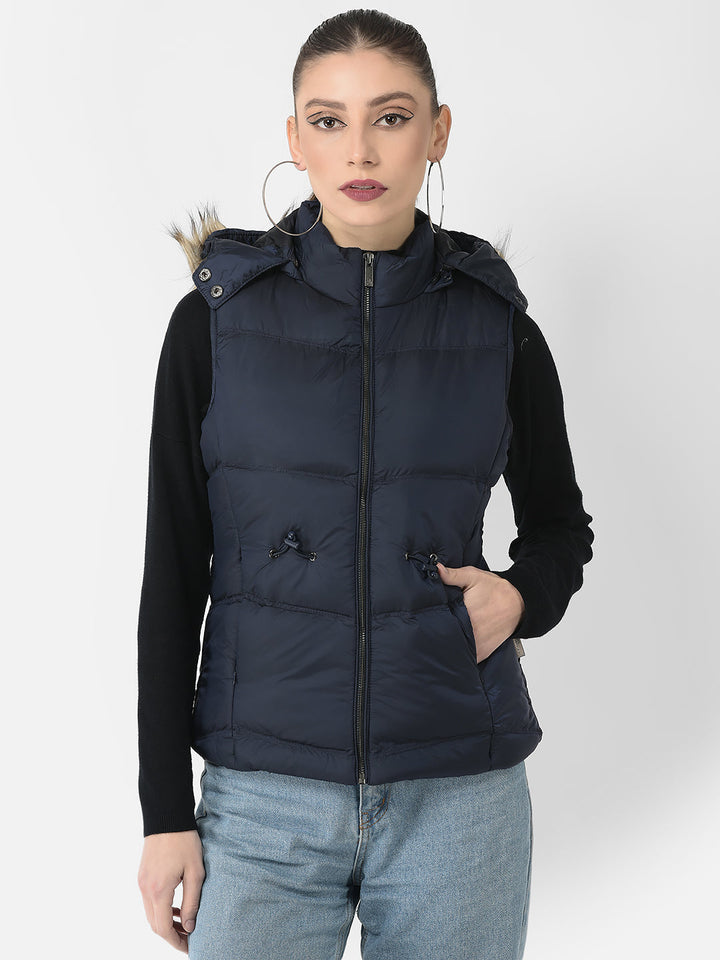  Polished Navy Blue Padded Gilet