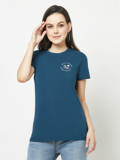  Teal Logo-Block T-Shirt