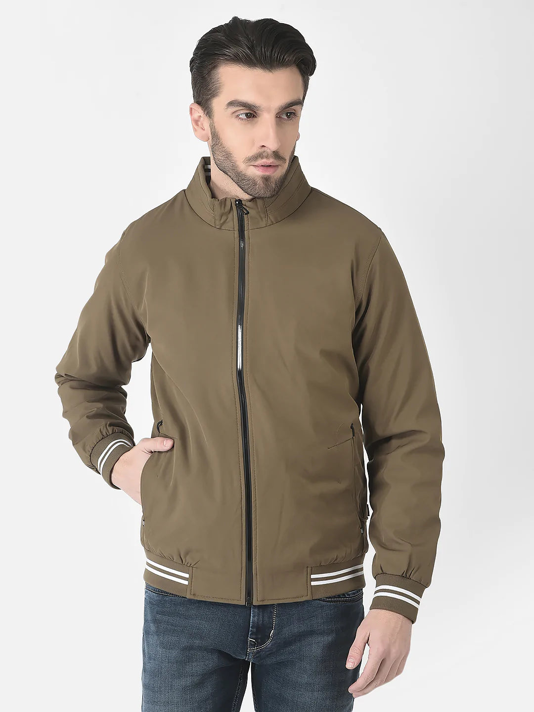  Khaki Bomber Jacket