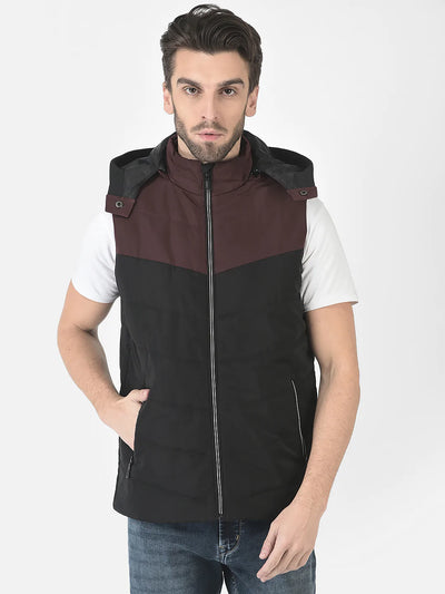  Black Padded Gilet 