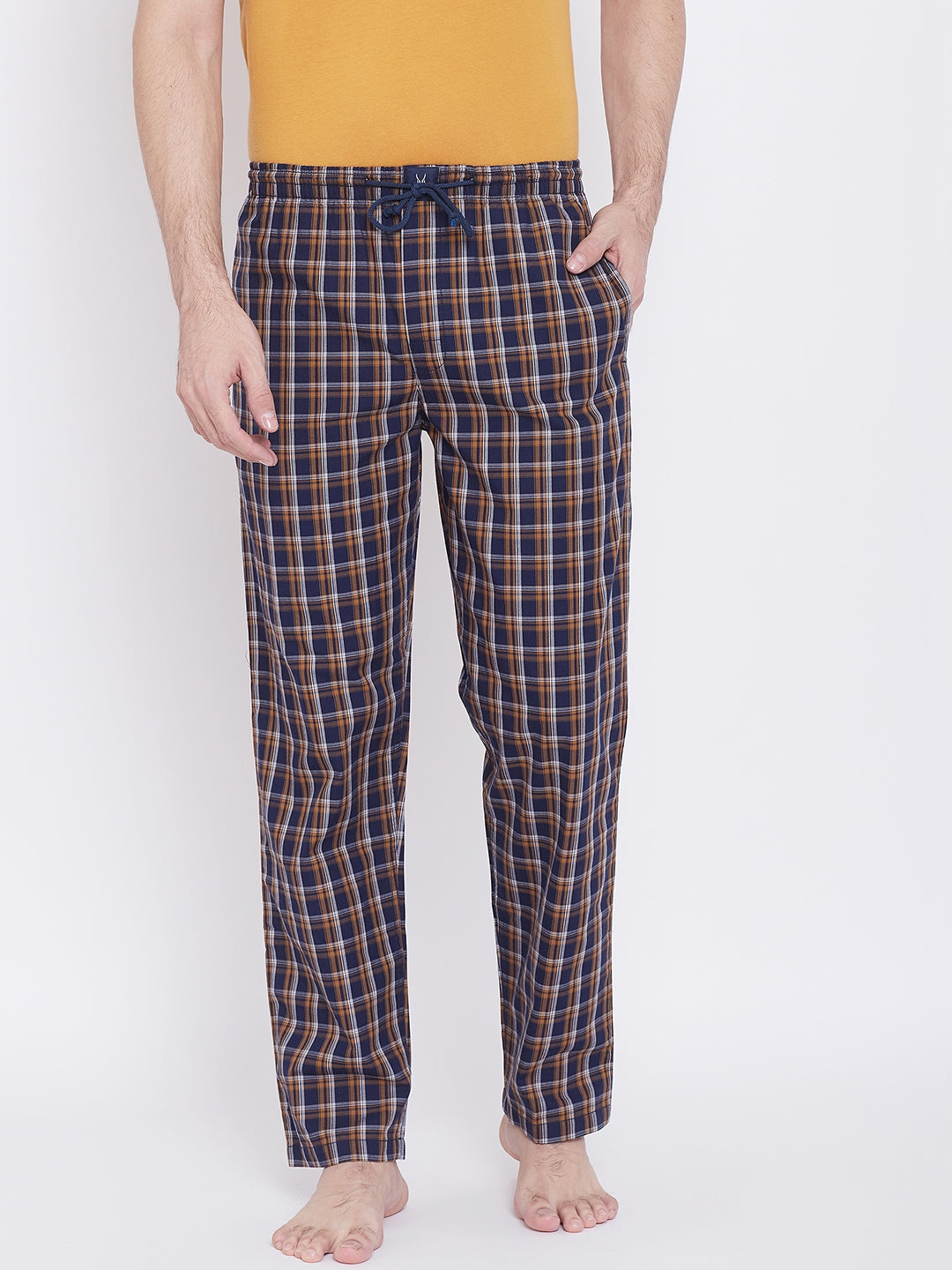 Checked Straight Lounge Pants - Men Lounge Pants