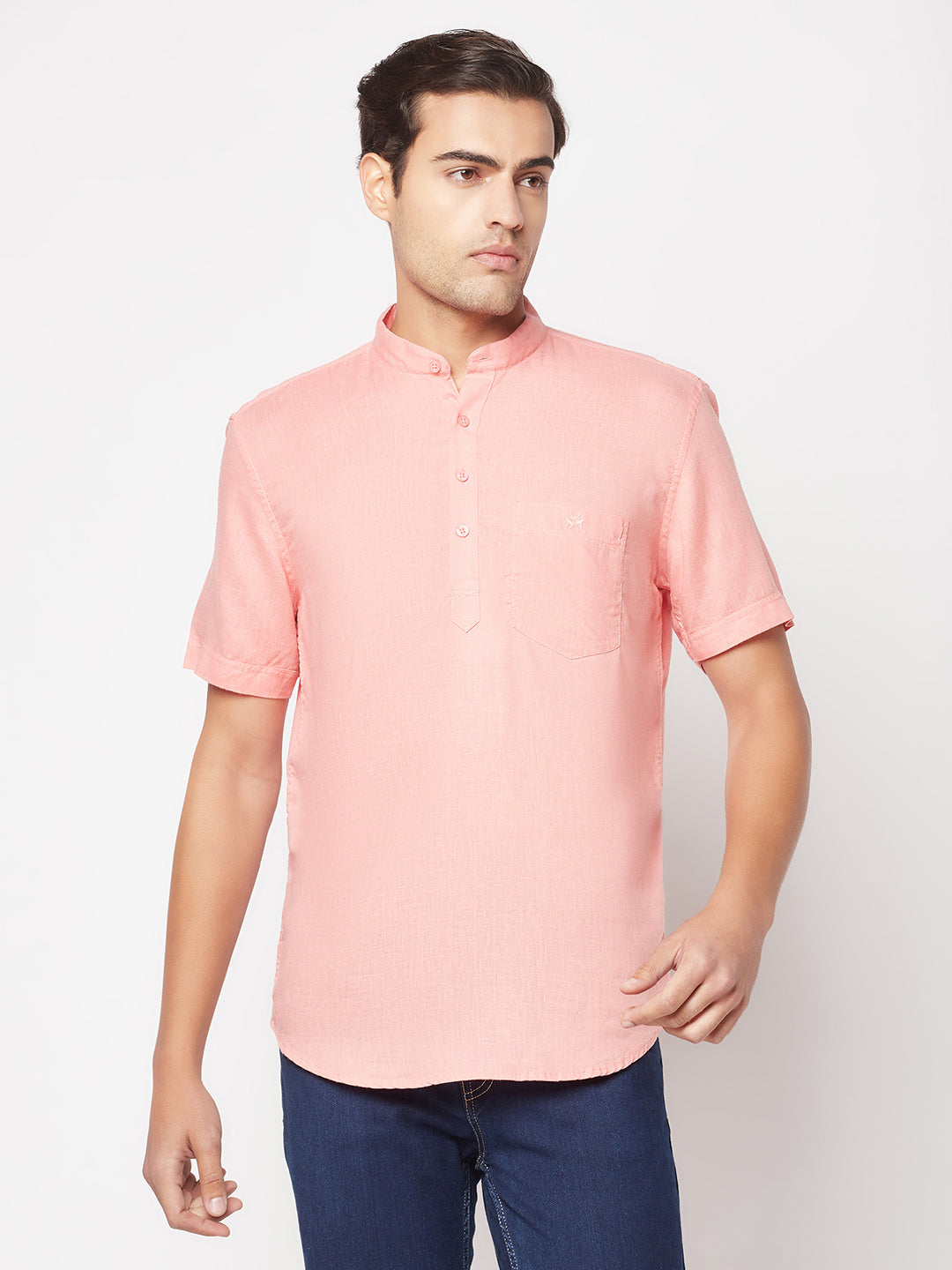  Simplistic Coral Kurta