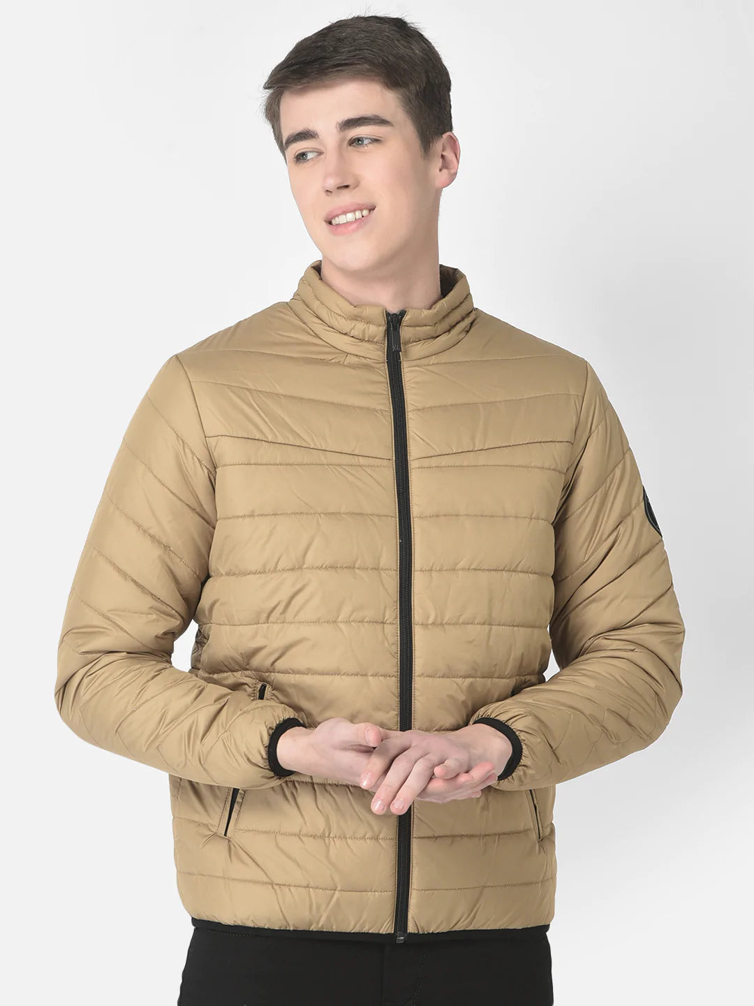  Camel Brown Padded Jacket 