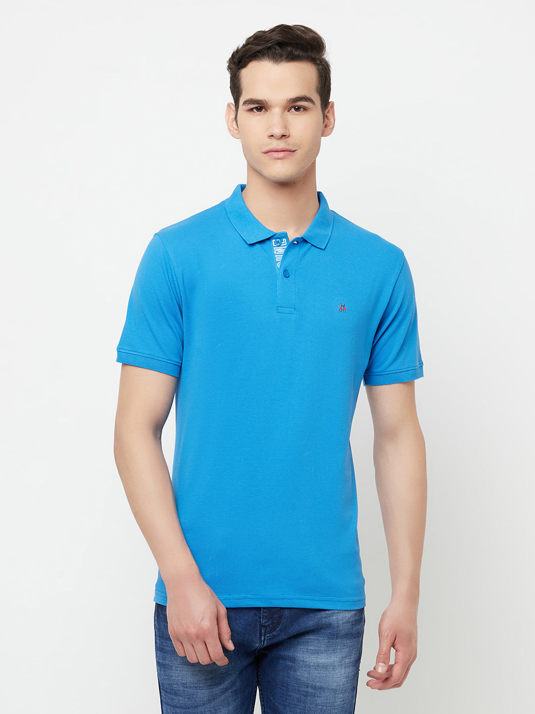 Blue Polo T-Shirt - Men T-Shirts