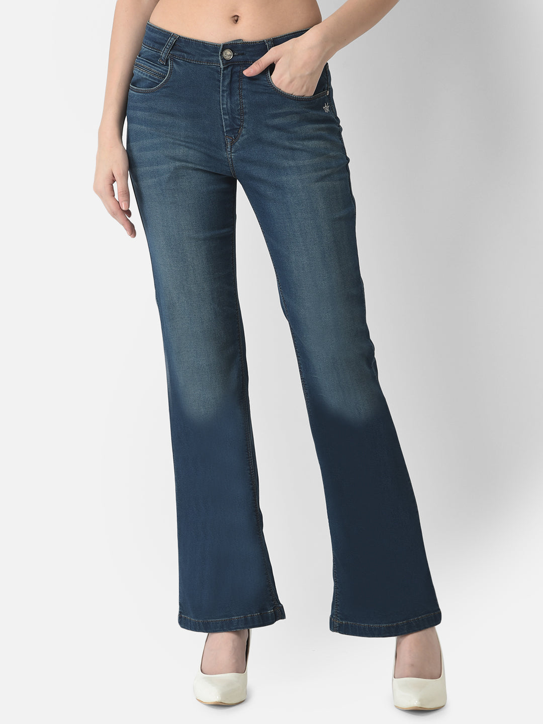  Blue Boot-Cut Jeans