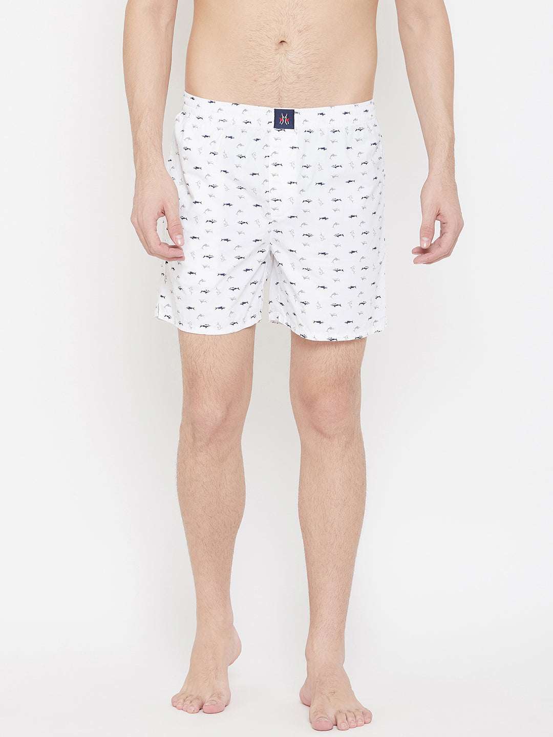 White Printed boxers - Men Boxers