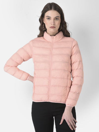  Light Peach Quilted Jacket 
