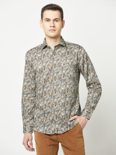  Floral Print Multi-Colour Shirt 