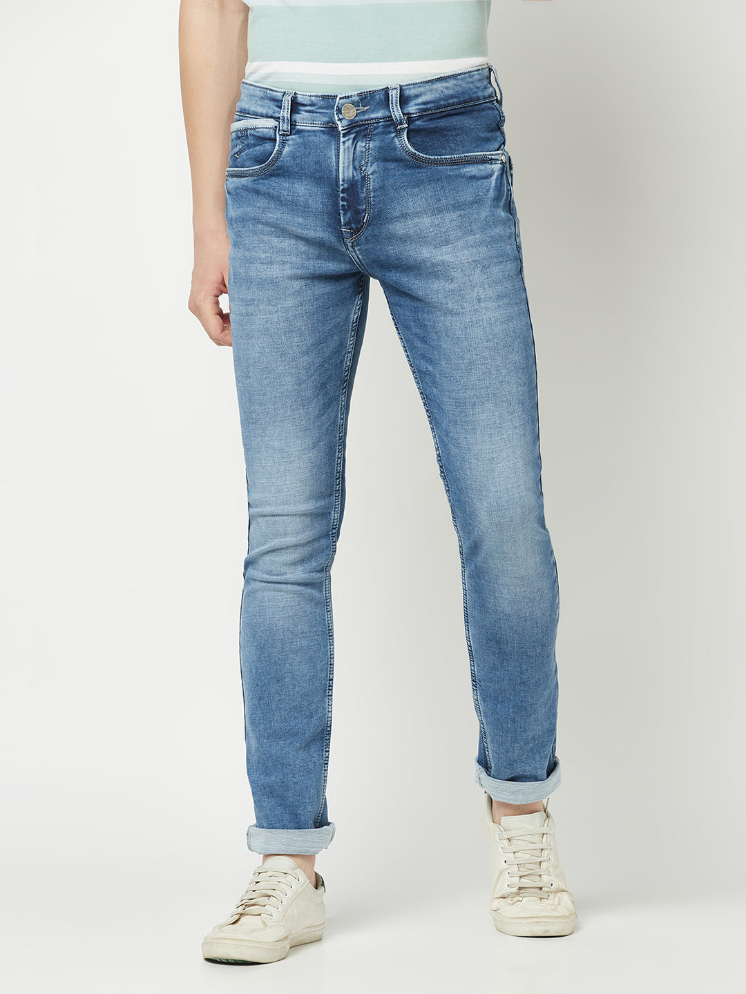  Blue Faded Defining Jeans