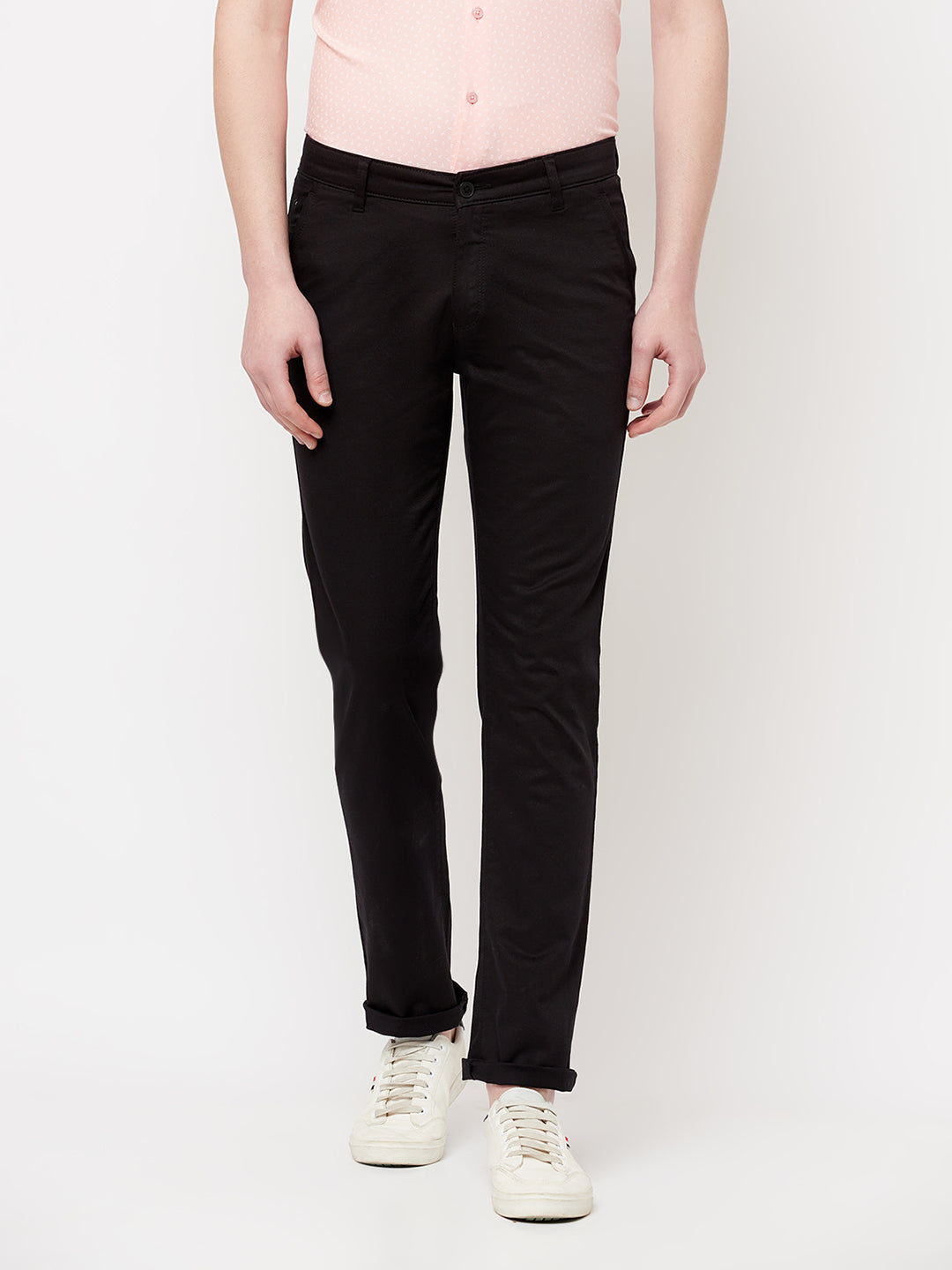 Black Casual Trousers - Men Trousers