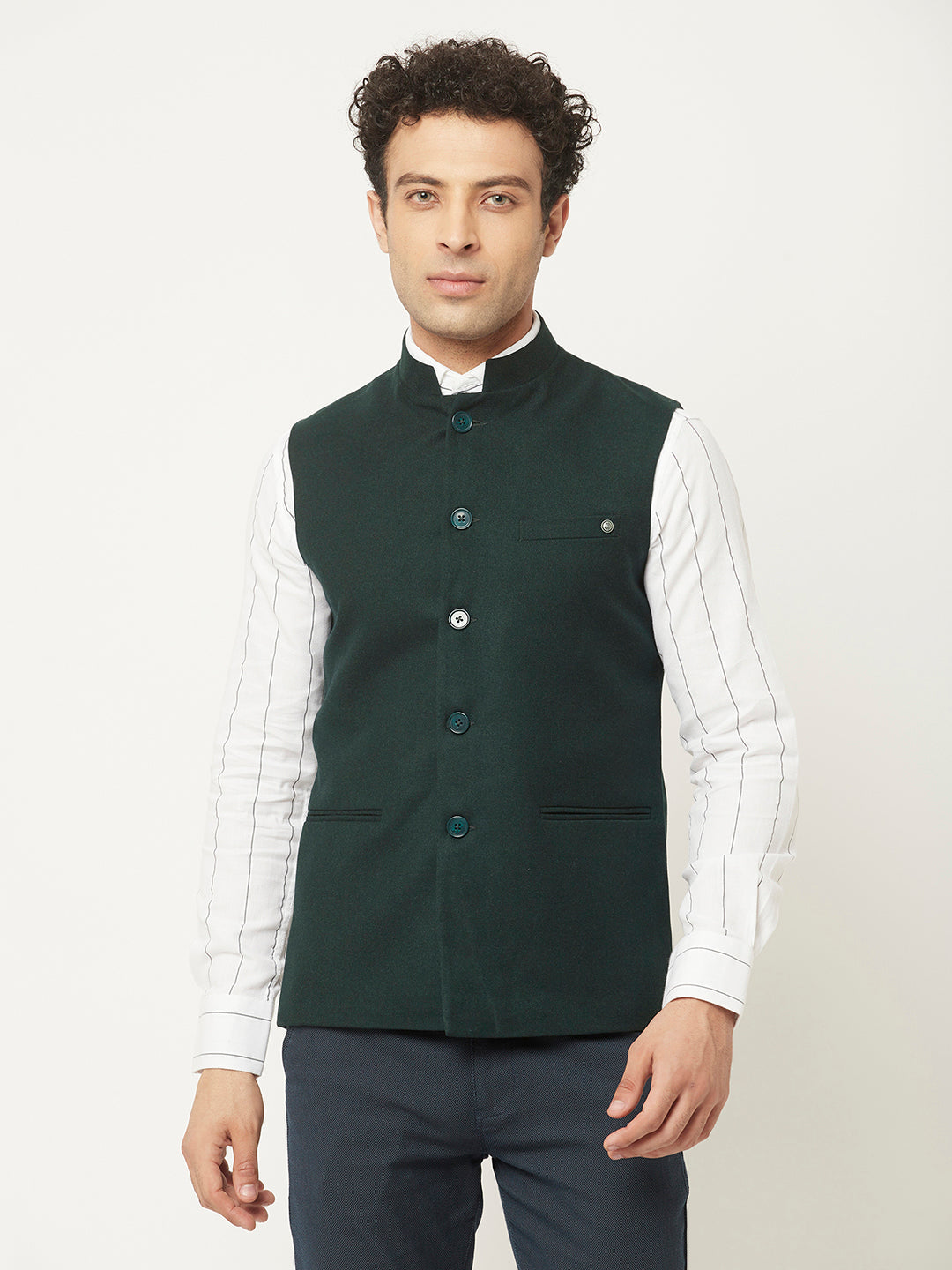  Waistcoat in Emerald Green Tone