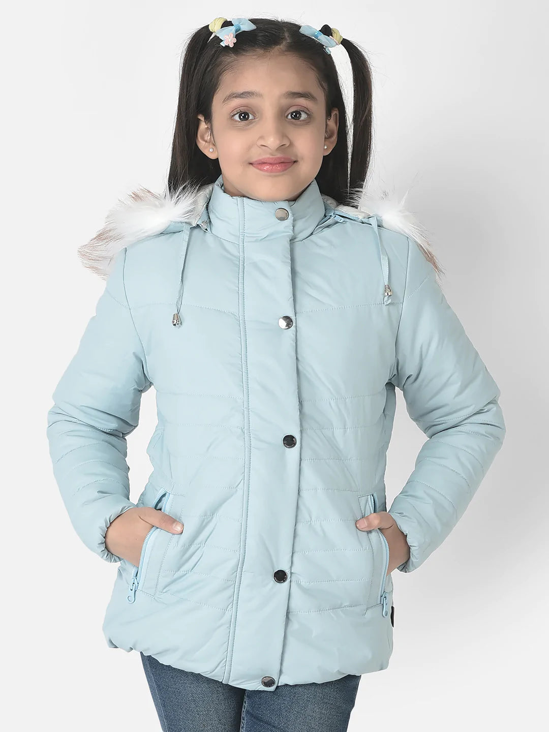  Sky Blue Padded Jacket