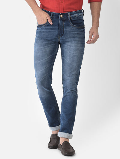 Blue Light Fade Jeans - Men Jeans