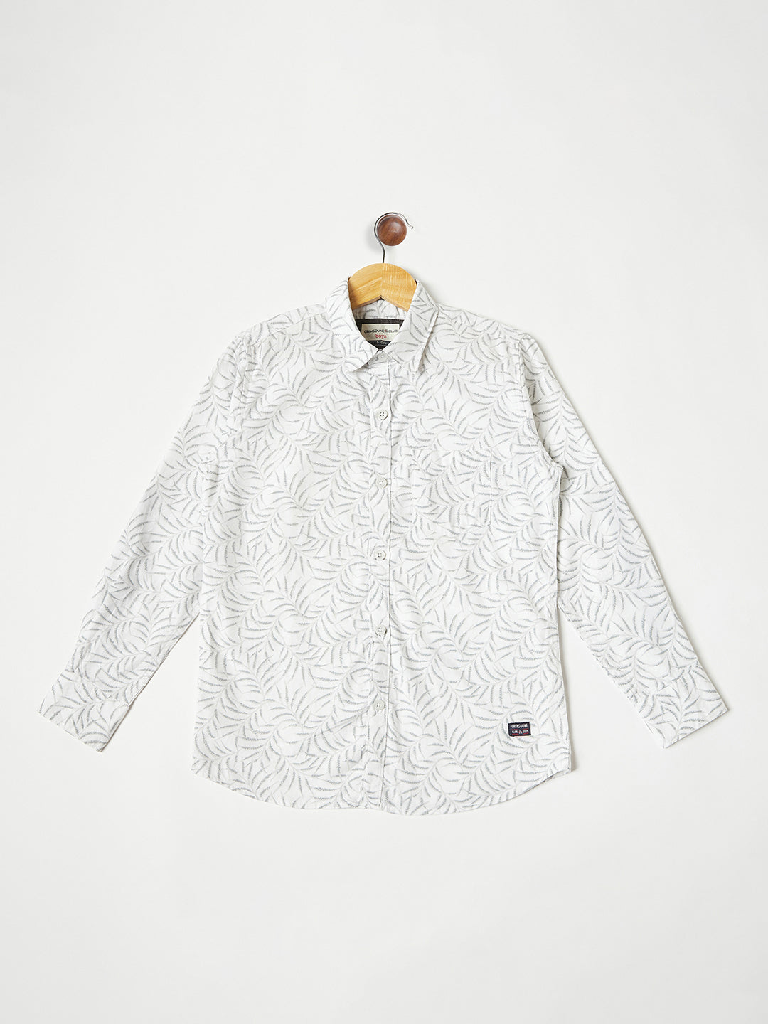 White Floral Shirt - Boys Shirts