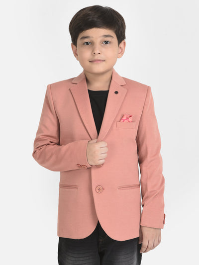 Pink Blazer with 3 Pocket Styling