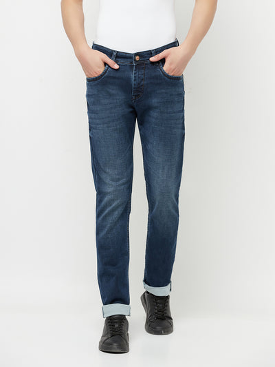 Blue Light Fade Jeans - Men Jeans