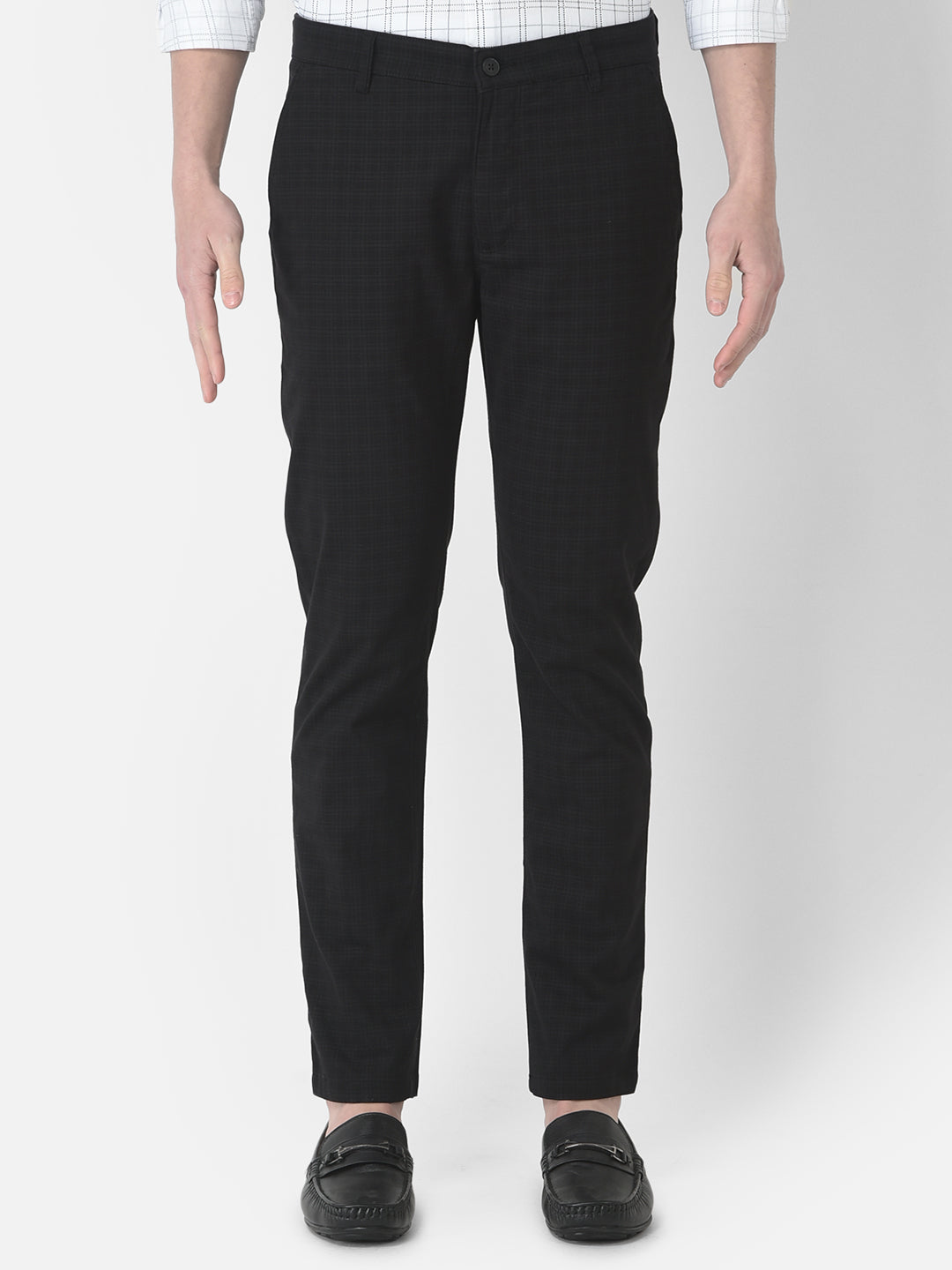  Black Checked Trousers