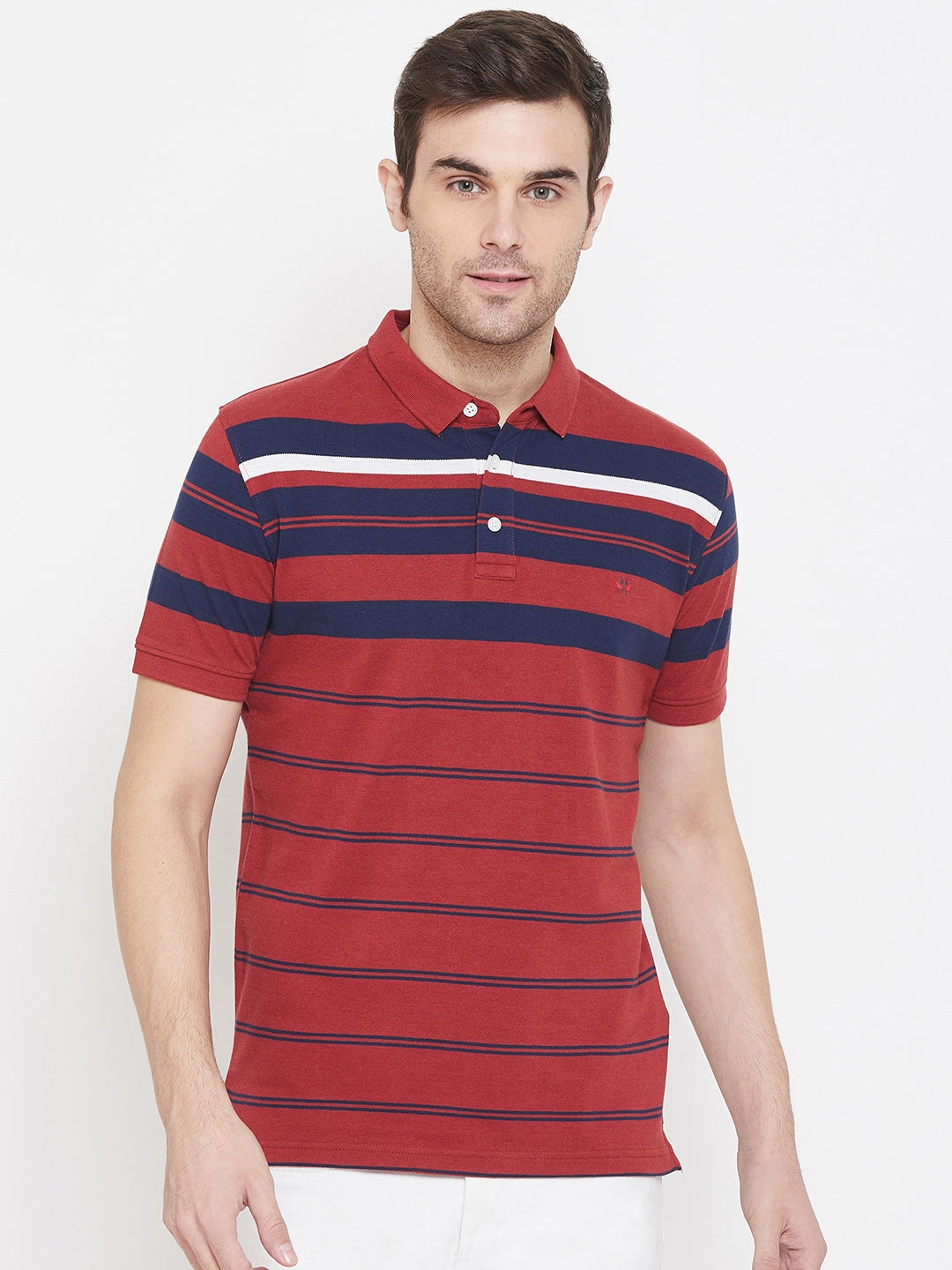 Red Striped T-shirt - Men T-Shirts