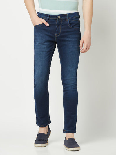 Deep Blue Narrow-Fit Jeans