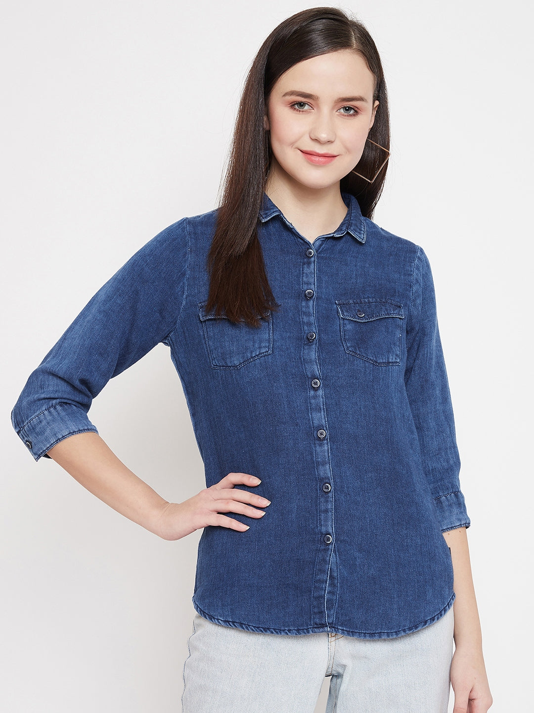 Denim Casual Shirt - Women Shirts