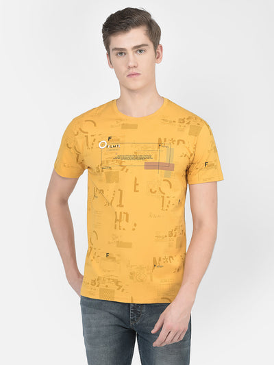  Mustard Graphics T-Shirt