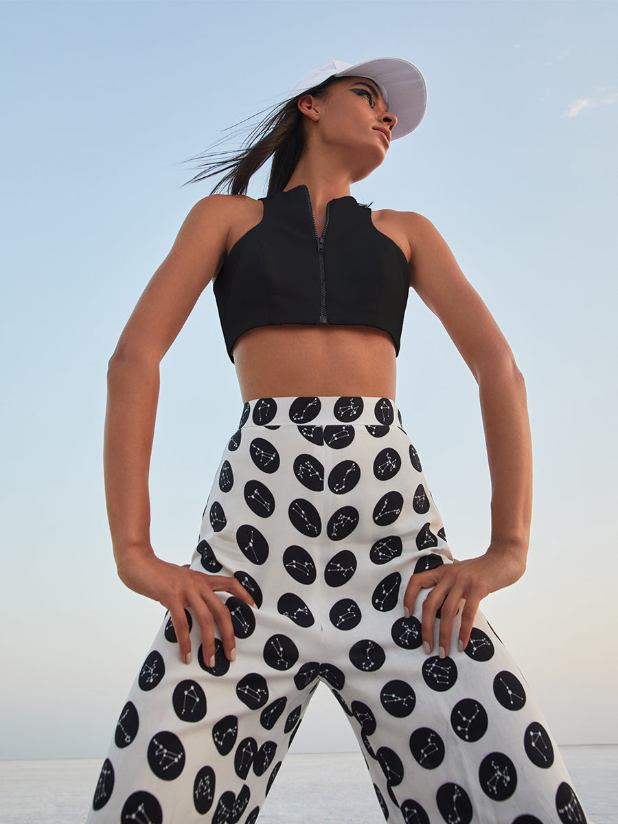 Nikhil Thampi Black Racer-Back Crop Top - Women Tops