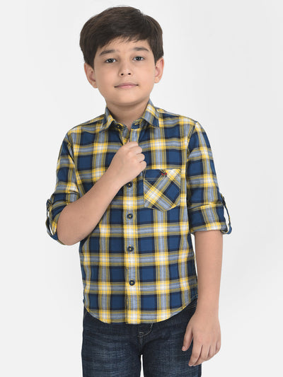 Multi Colored Shirt in Tartan Checks 