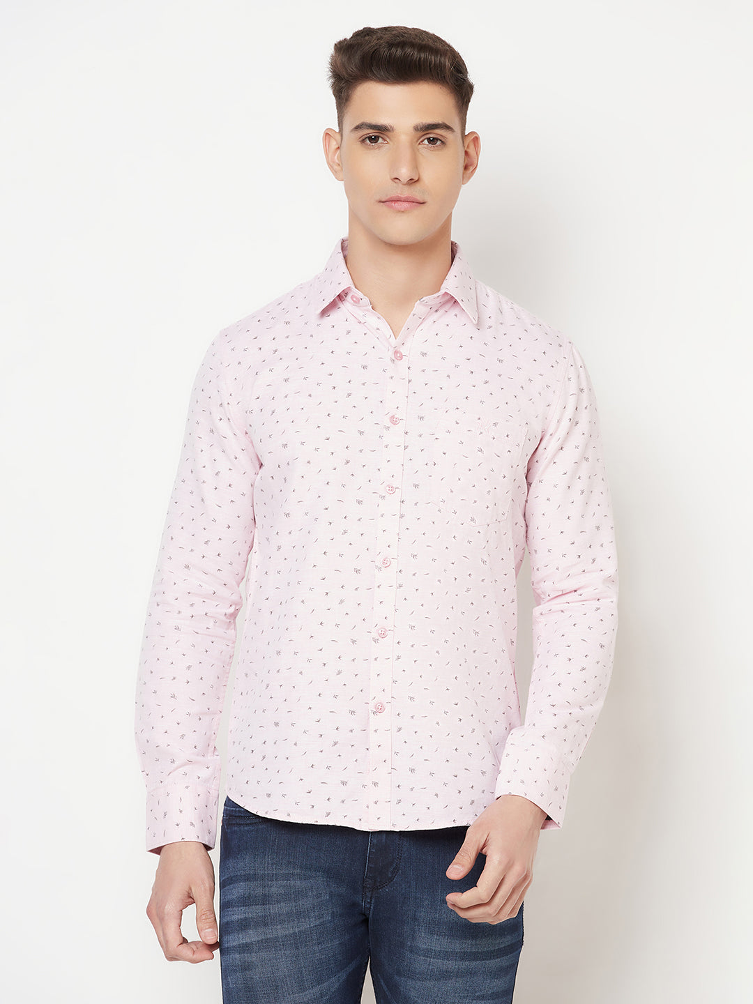Pink Floral Shirt - Men Shirts