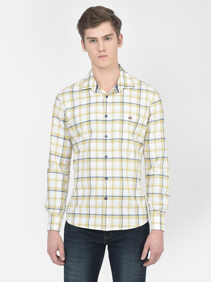  Beige Checkered Shirt