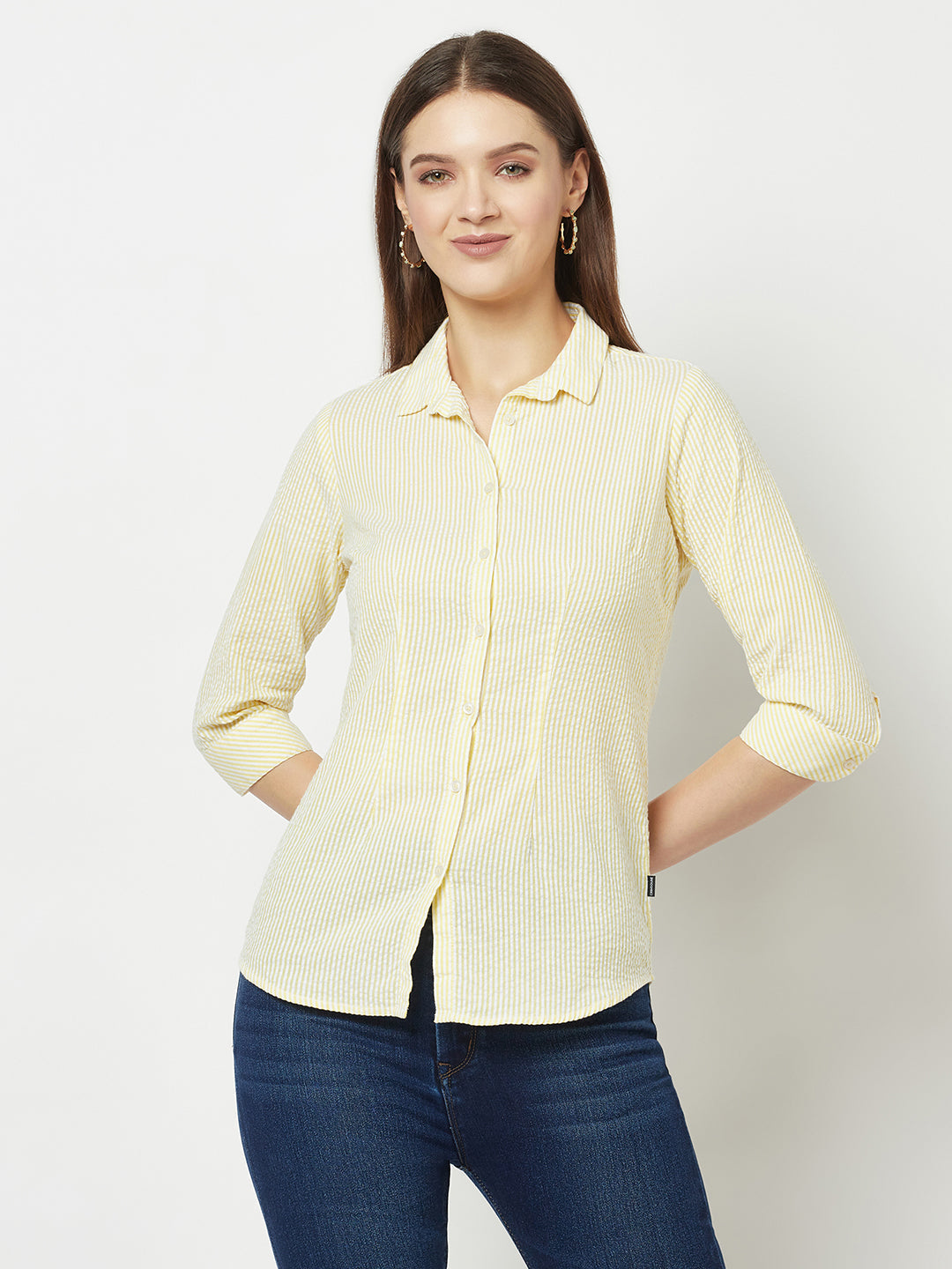  Yellow Pin-Stripe Shirt