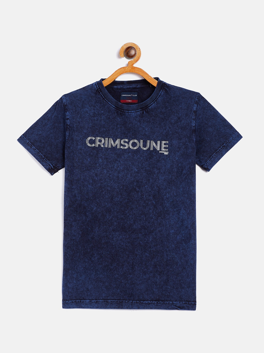 Blue Printed Round Neck T-Shirt - Boys T-Shirts