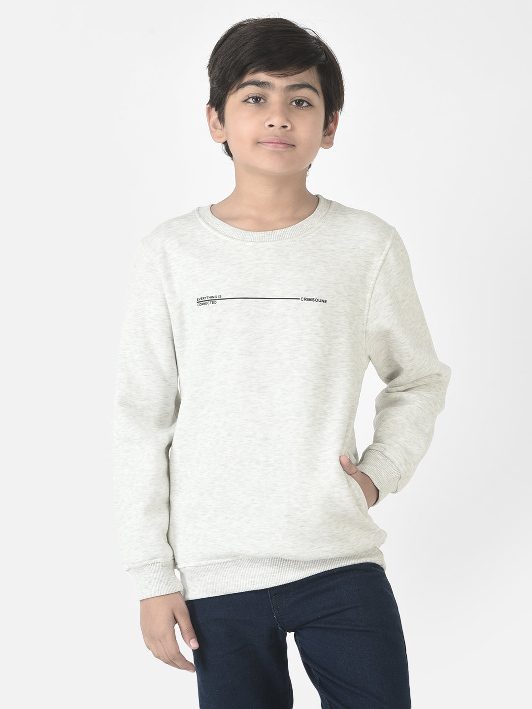  Minimalistic Light Grey Sweatshirt