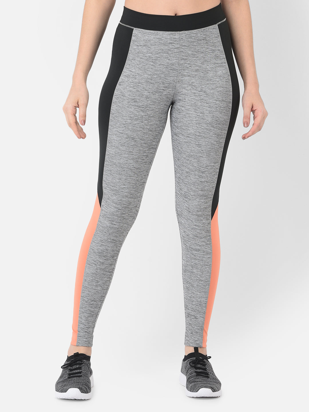Grey Colourblocked Track Pants - Women Track Pants